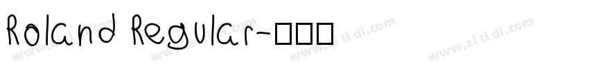 Roland Regular字体转换
